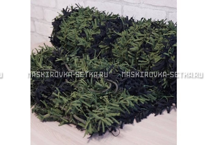 Маскировочная сеть Зеленя 2х3 м (зелено-черная) – купить по цене 3200 руб. в интернет-магазине в городе Санкт-Петербург картинка 4